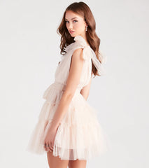 Carina Tulle Polka Dot A-Line Party Dress