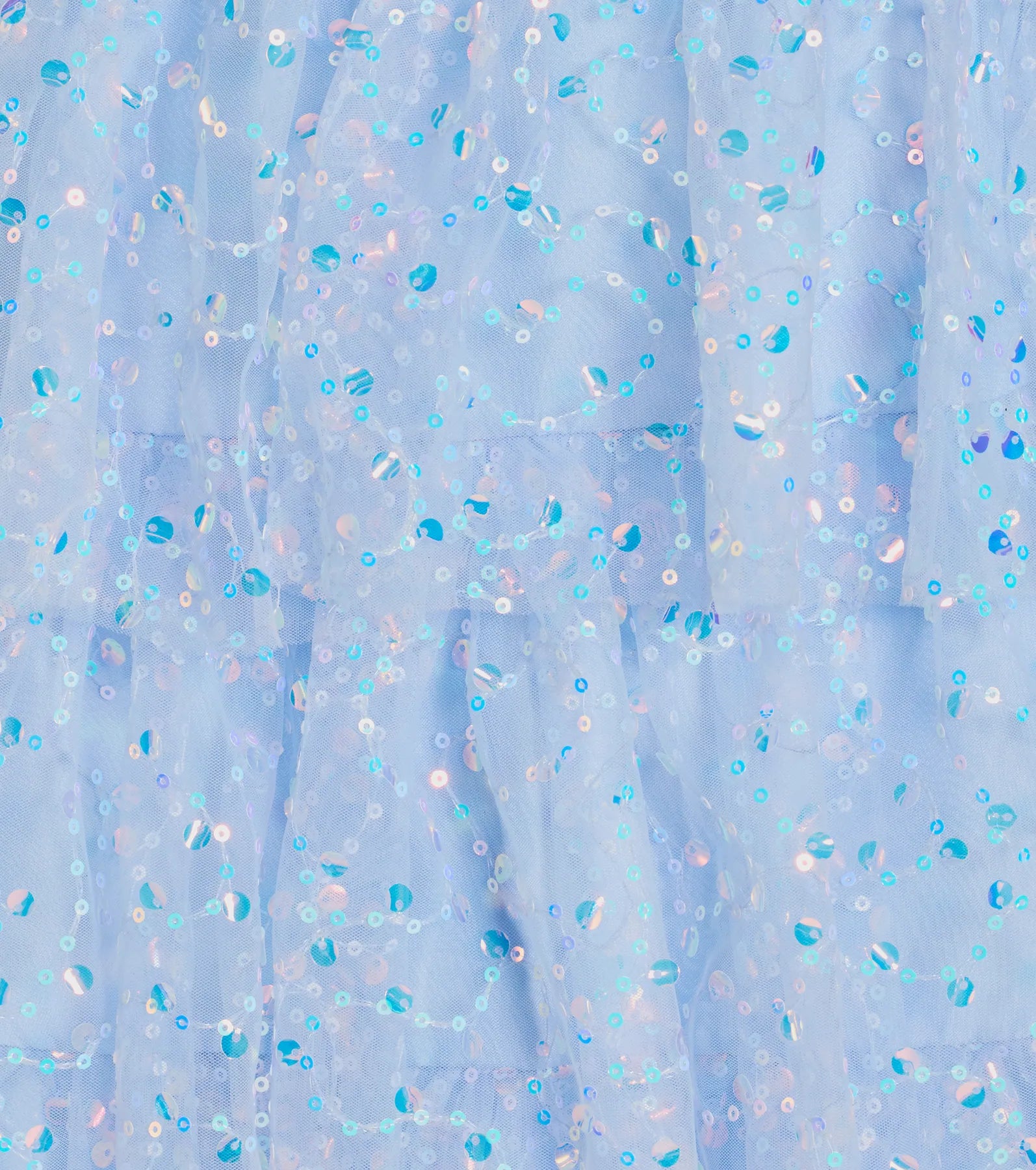 May Sequin Tulle Tiered Skater Dress