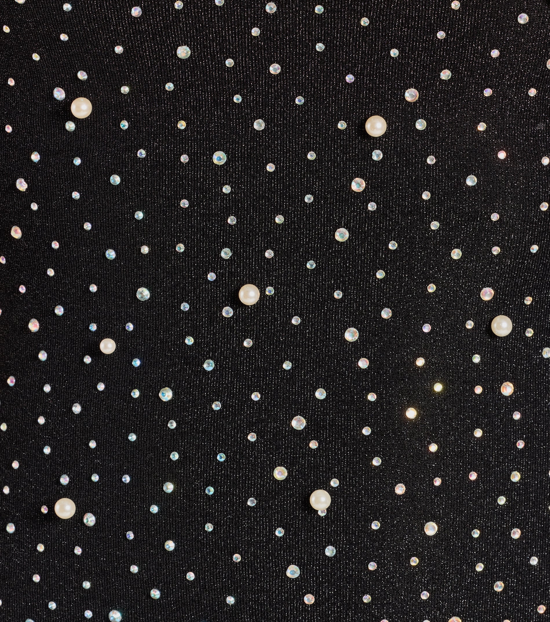 Trixie Strapless Faux Pearl Rhinestone Mini Dress