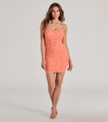 Kristen Faux Pearl Mini Party Dress