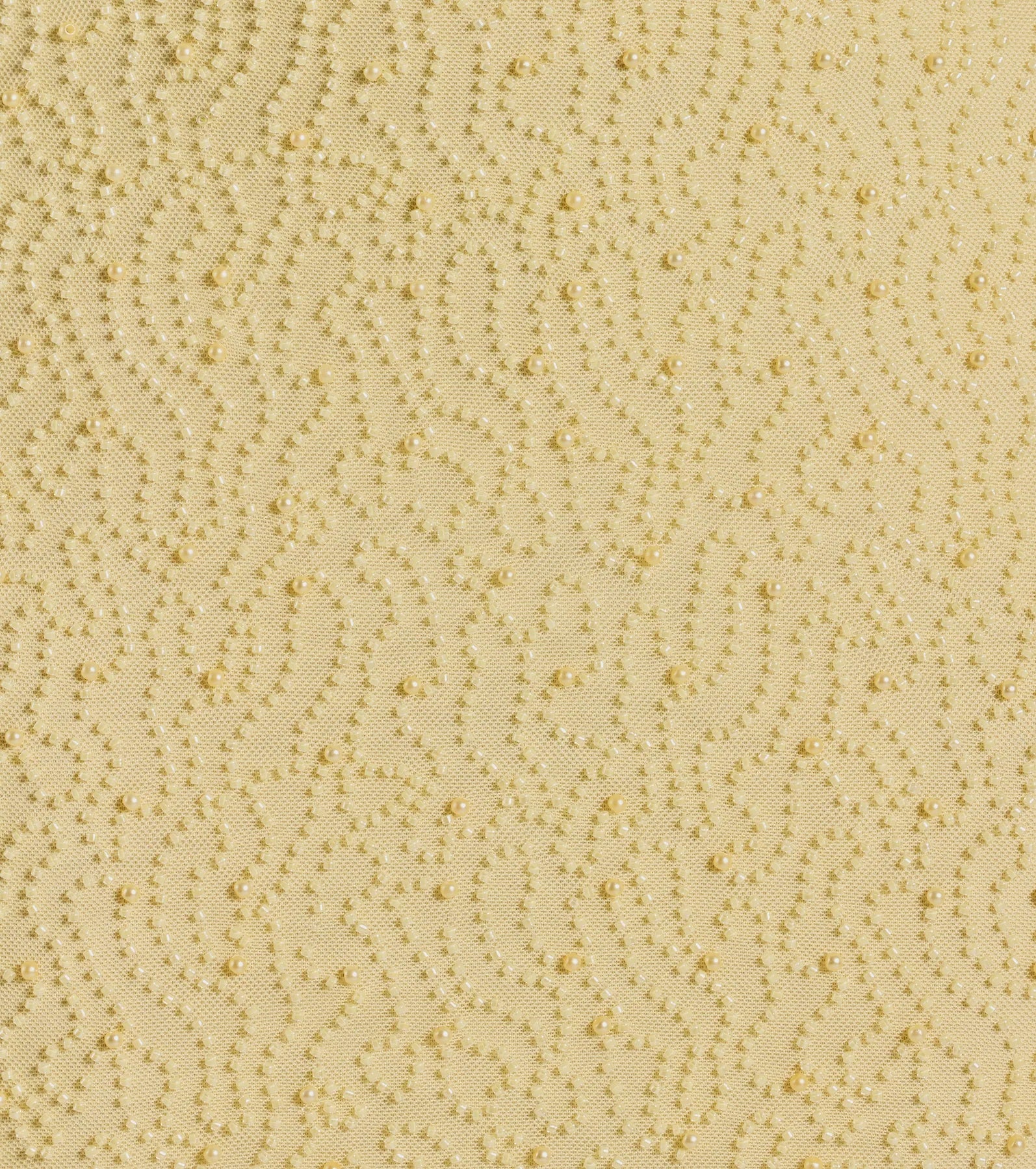 Laurie Pearl Beaded Mesh Lace-Up Mini Dress