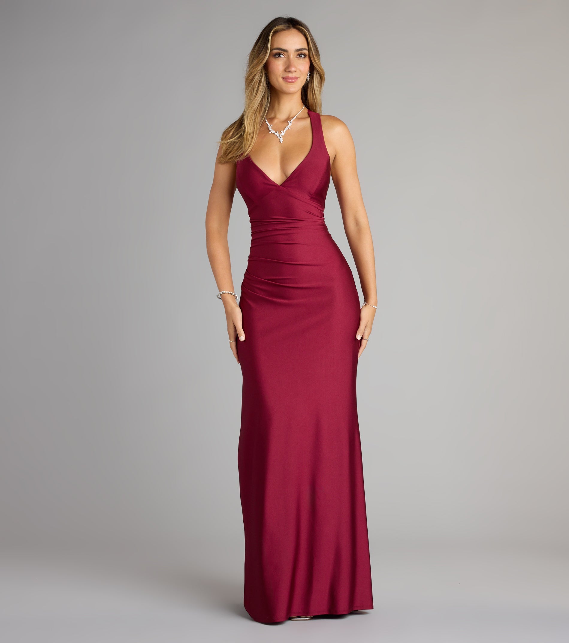 Jianne Formal Lace-Up Back Long Dress