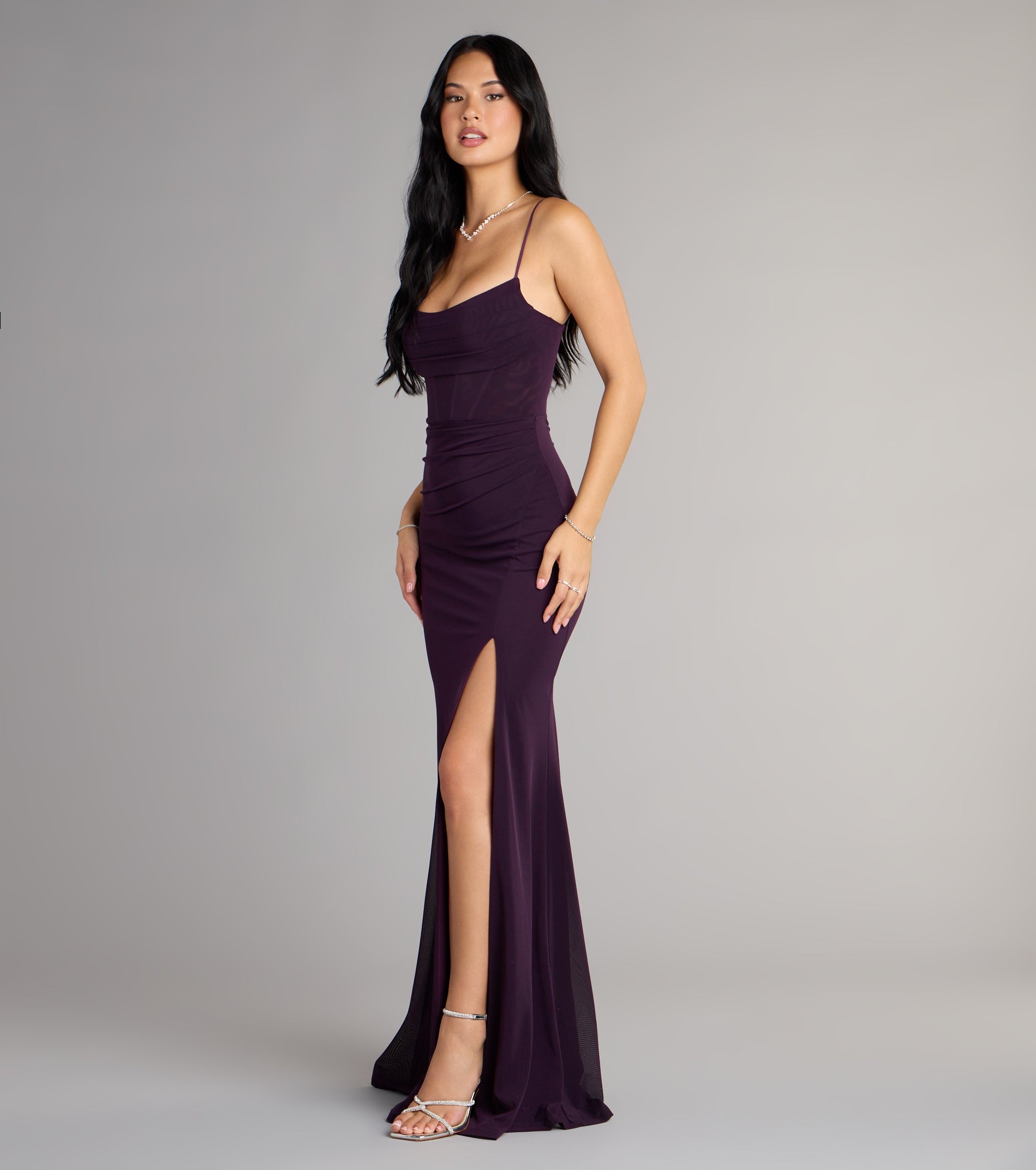 Marabella Mesh Corset Mermaid Formal Dress