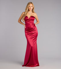 Sherry Satin Mermaid Formal Dress