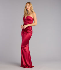 Sherry Satin Mermaid Formal Dress