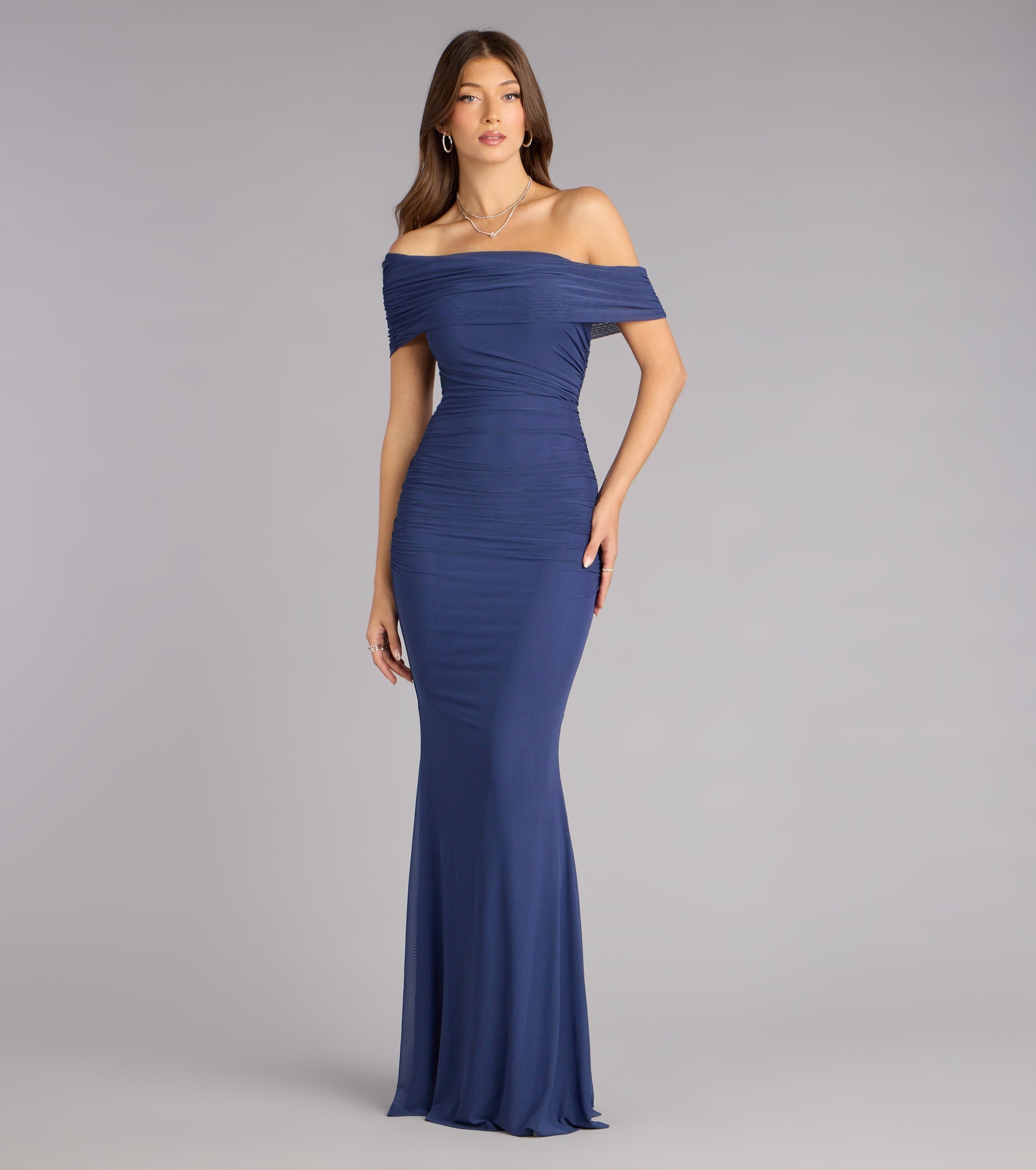 Ashlynn Off-Shoulder Mermaid Formal Dress
