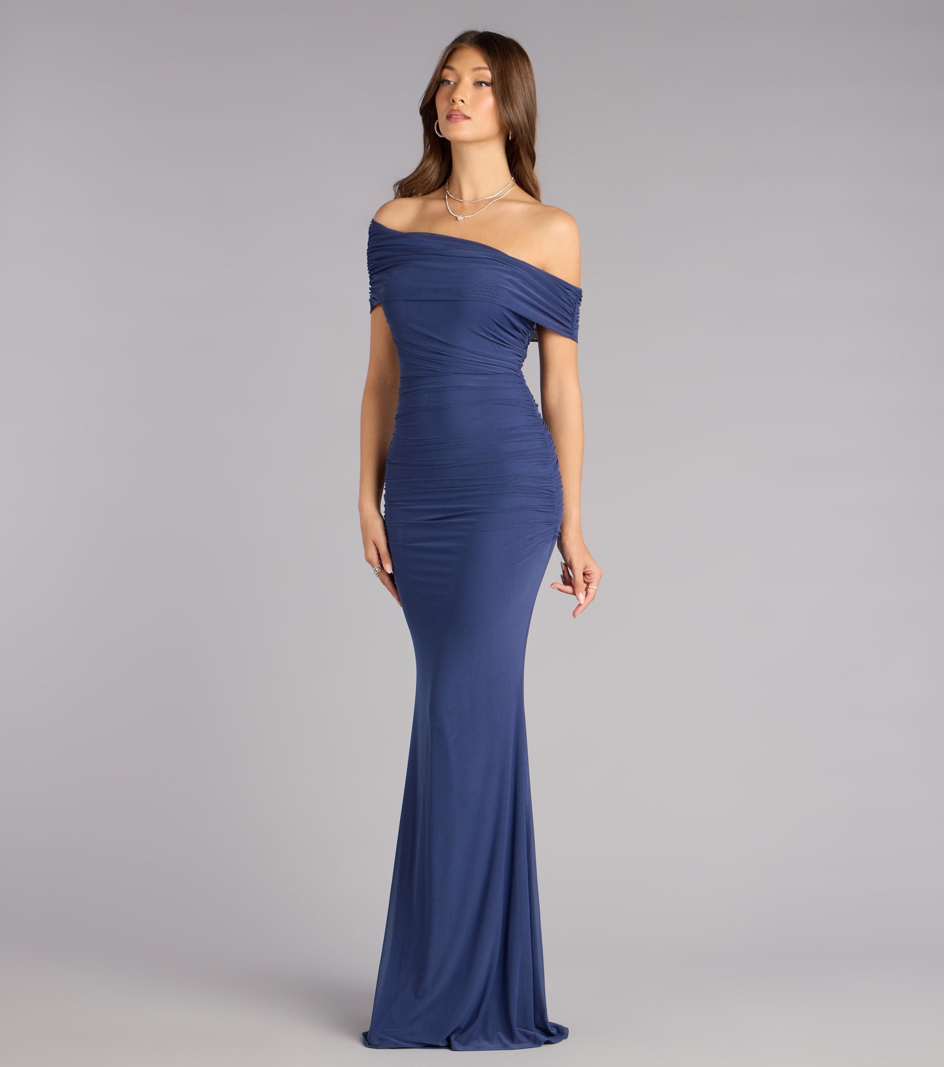 Ashlynn Off-Shoulder Mermaid Formal Dress