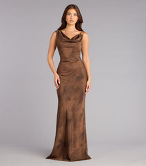 Camille Satin Halter Mermaid Formal Dress