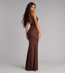 Erica Mesh Open Back Mermaid Formal Dress