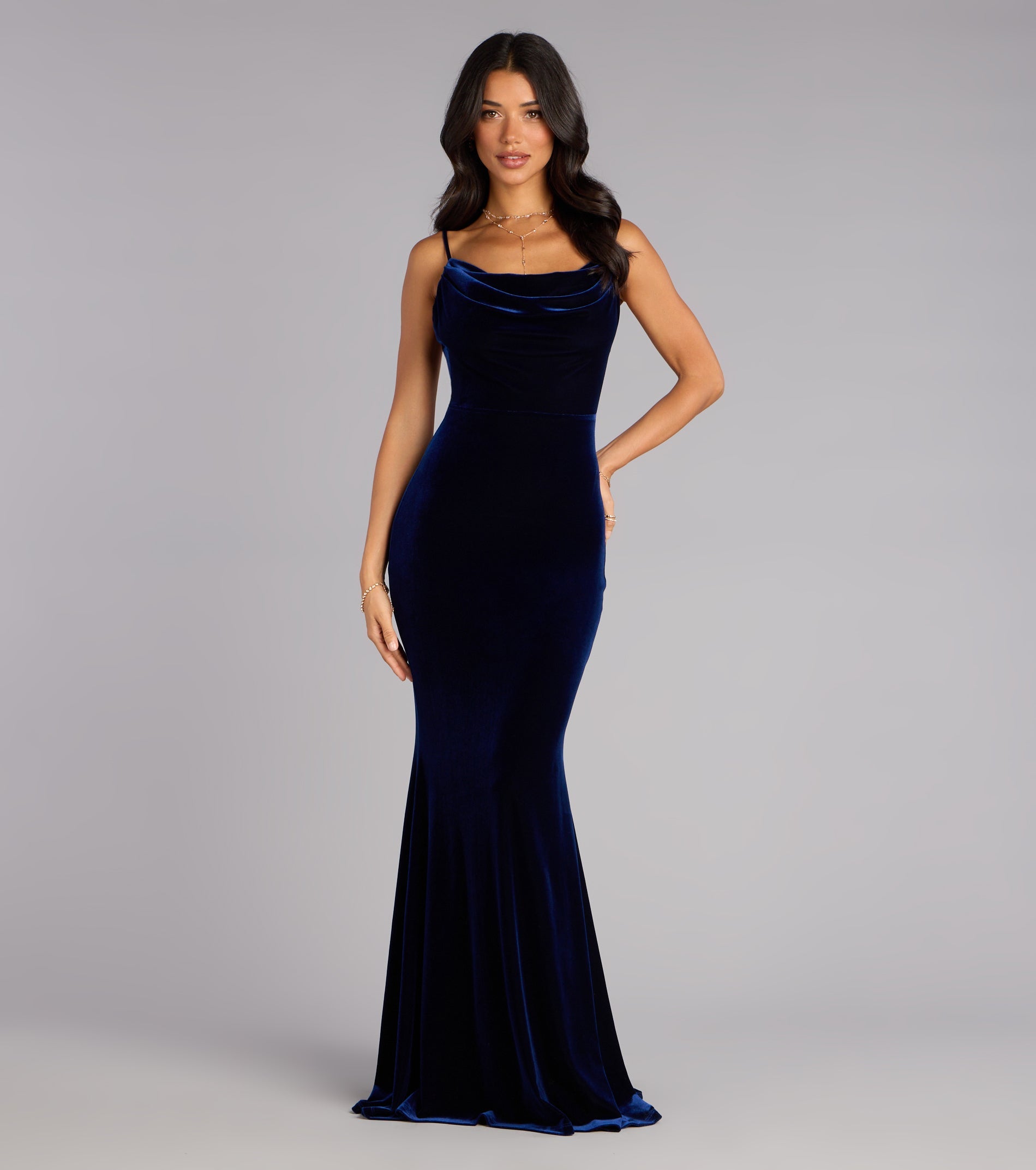 Victoria Velvet Mermaid Formal Dress