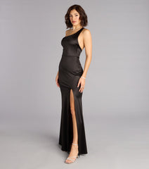 Willow Satin One-Shoulder Formal Dress