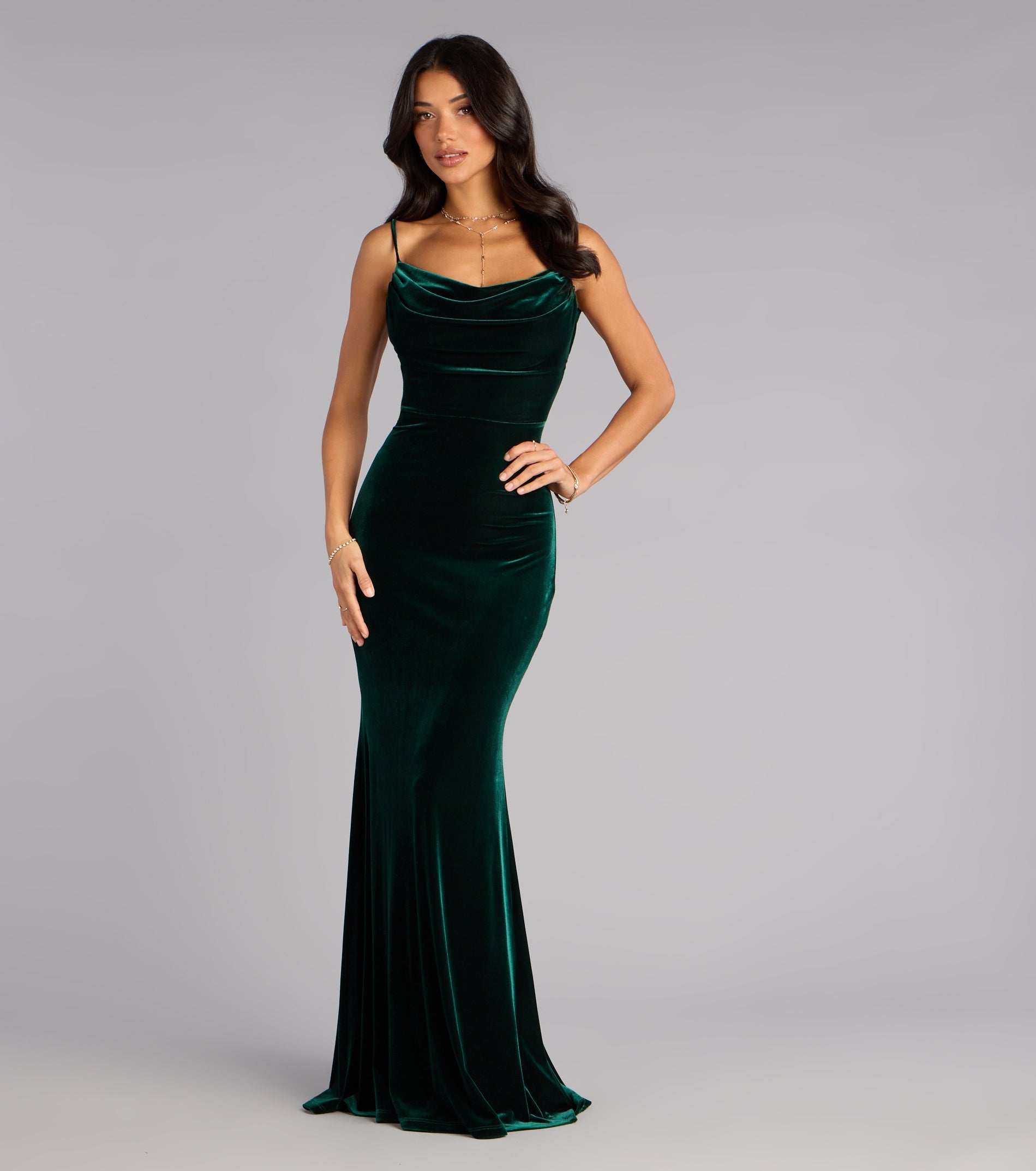 Victoria Velvet Mermaid Formal Dress