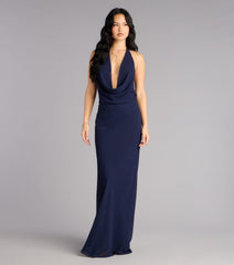Hayley Chiffon Open Back Formal Dress