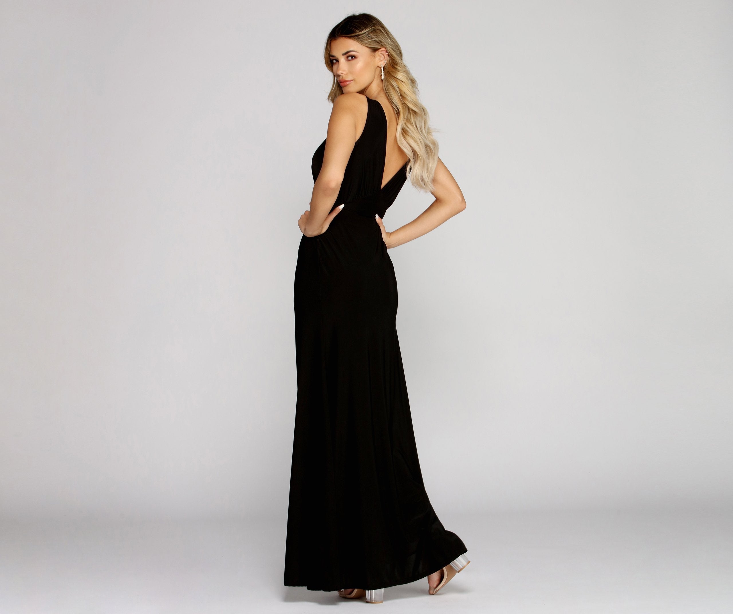 Blythe Knot Front Formal Dress