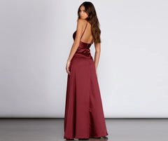 Taylar Satin Gown