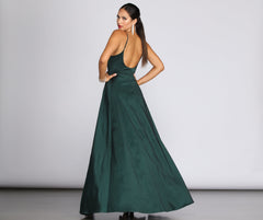 Charlie A-Line Double Slit Formal Dress