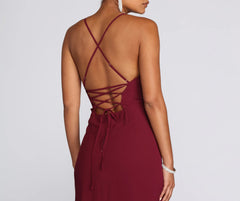 Brianna Chiffon A-Line Dress