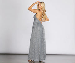 Marian Metallic Formal Dress