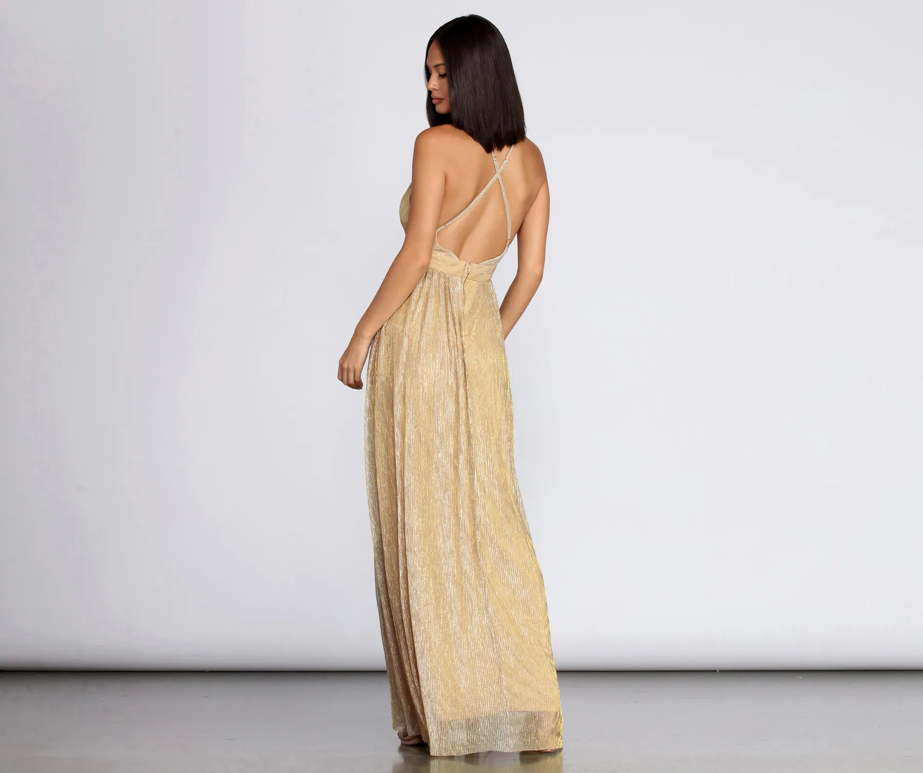 Marian Metallic Formal Dress