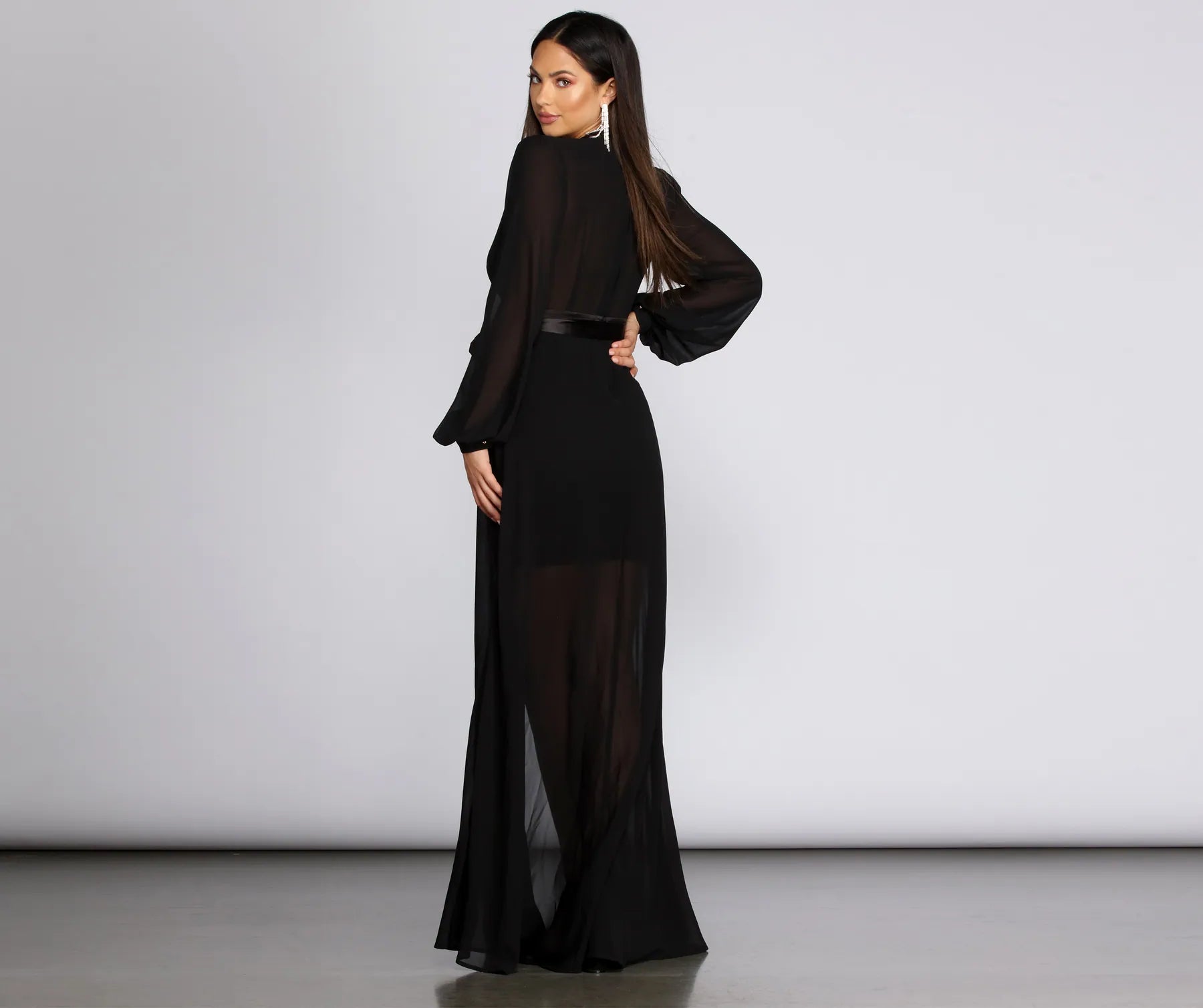 Greta Formal Tie Waist Dress