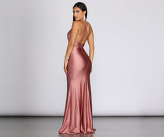 Jerry Cross Back Draped Gown