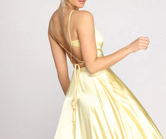 Shonda Charmeuse Satin A-Line Dress