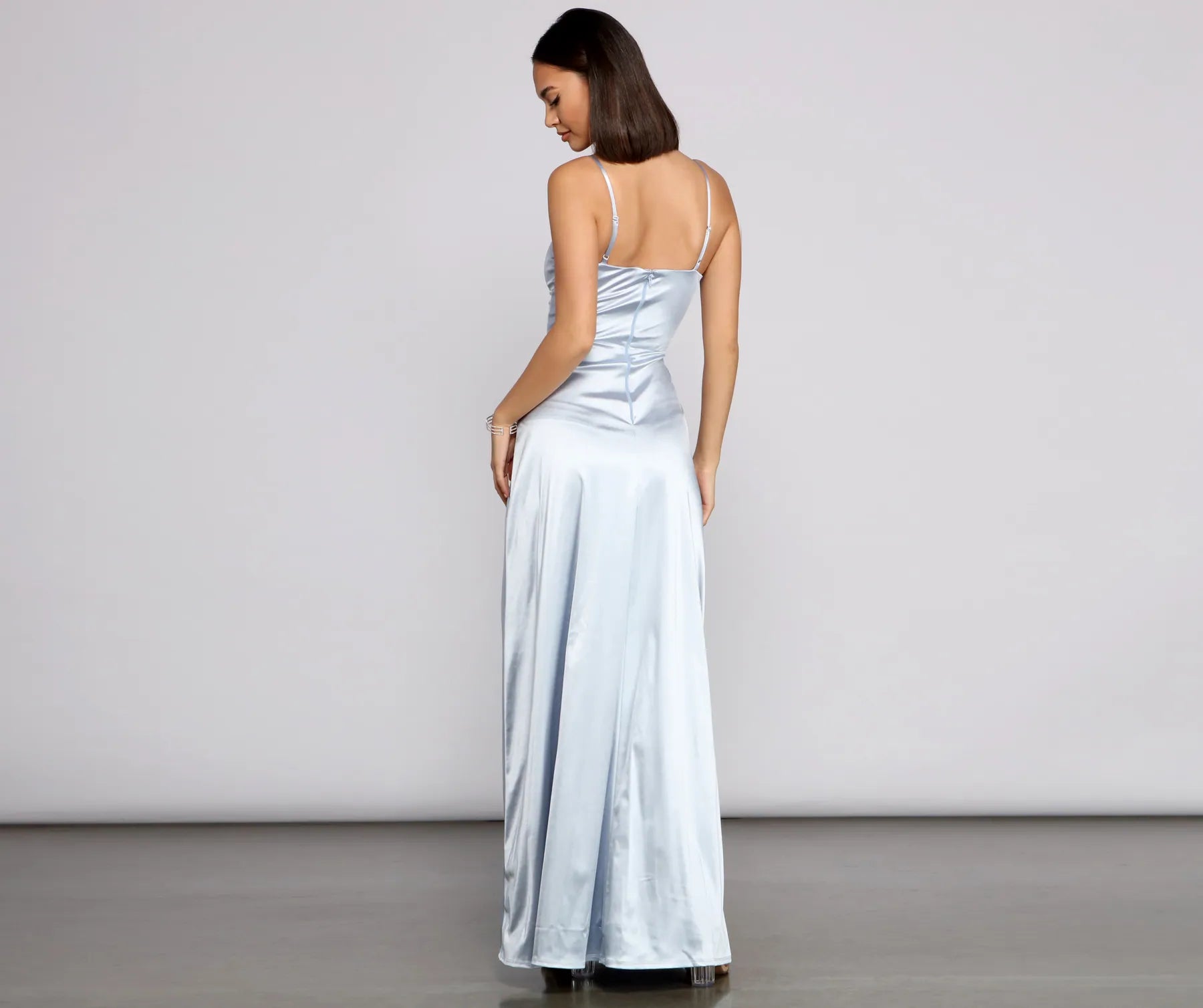 Kel Satin A-Line Dress