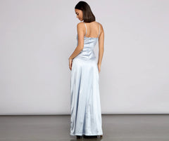 Kel Satin A-Line Dress