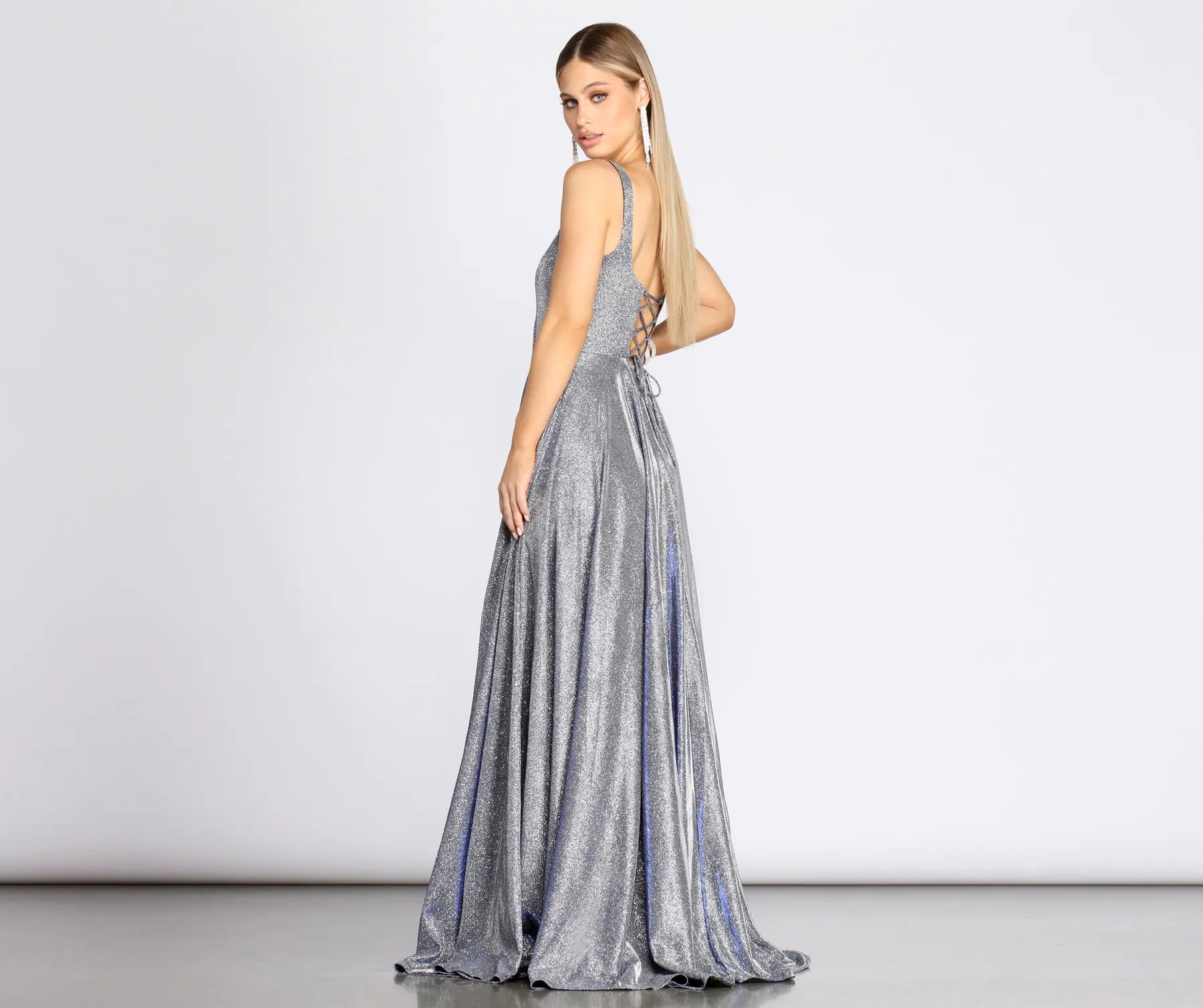 Ivy Formal Glitter A-Line Dress
