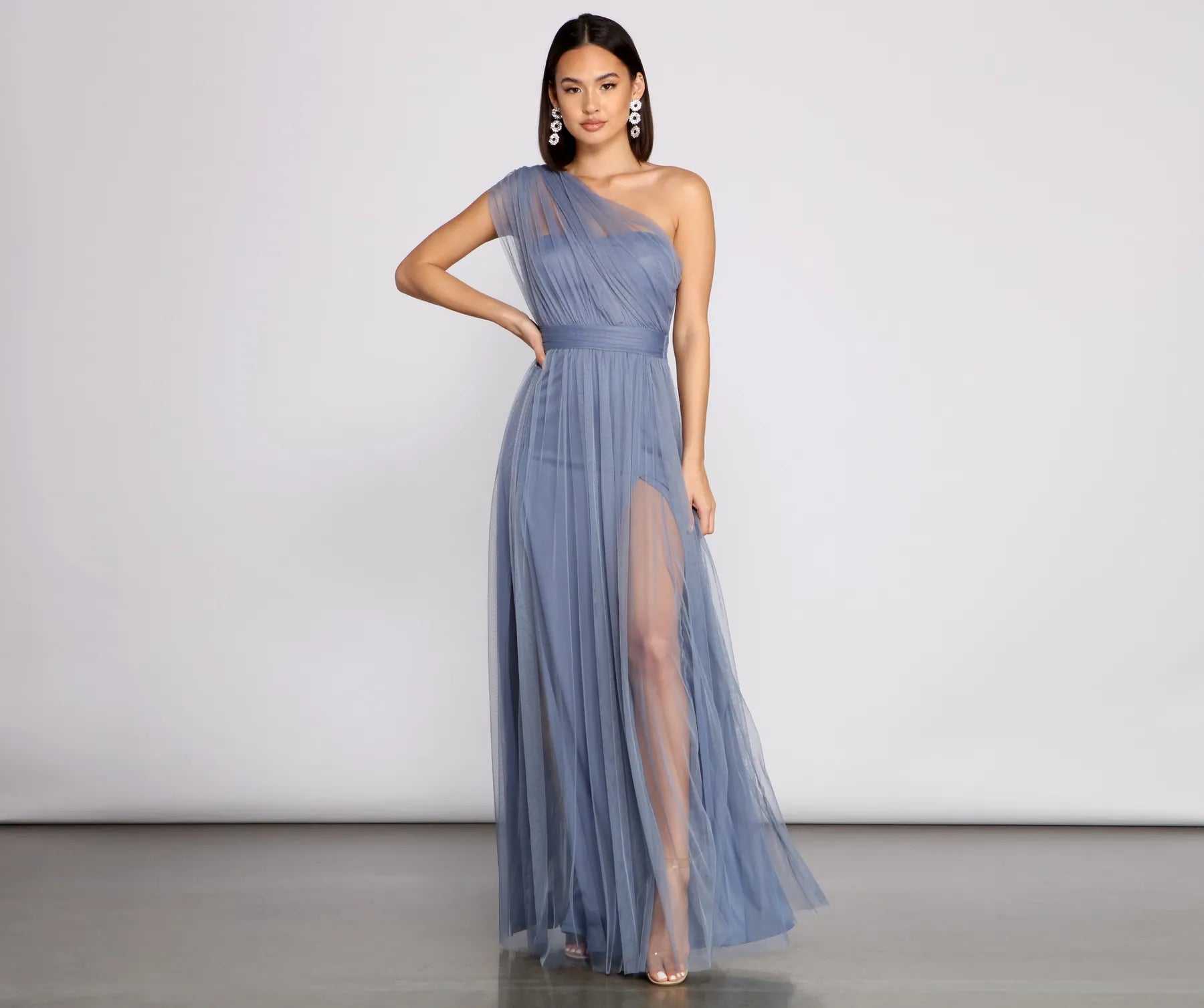 Rebecca Tulle A-Line Formal Dress