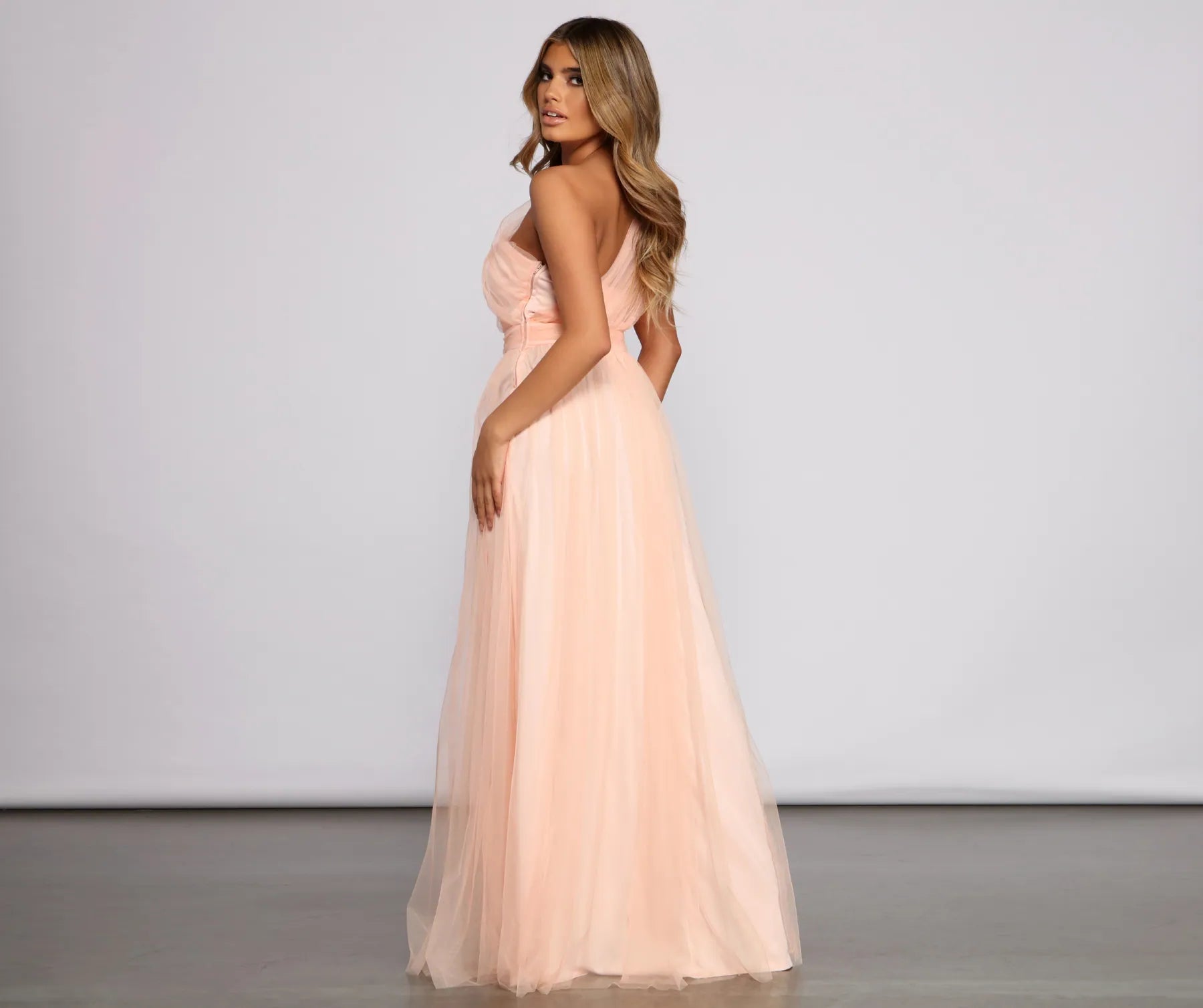Rebecca Tulle A-Line Formal Dress