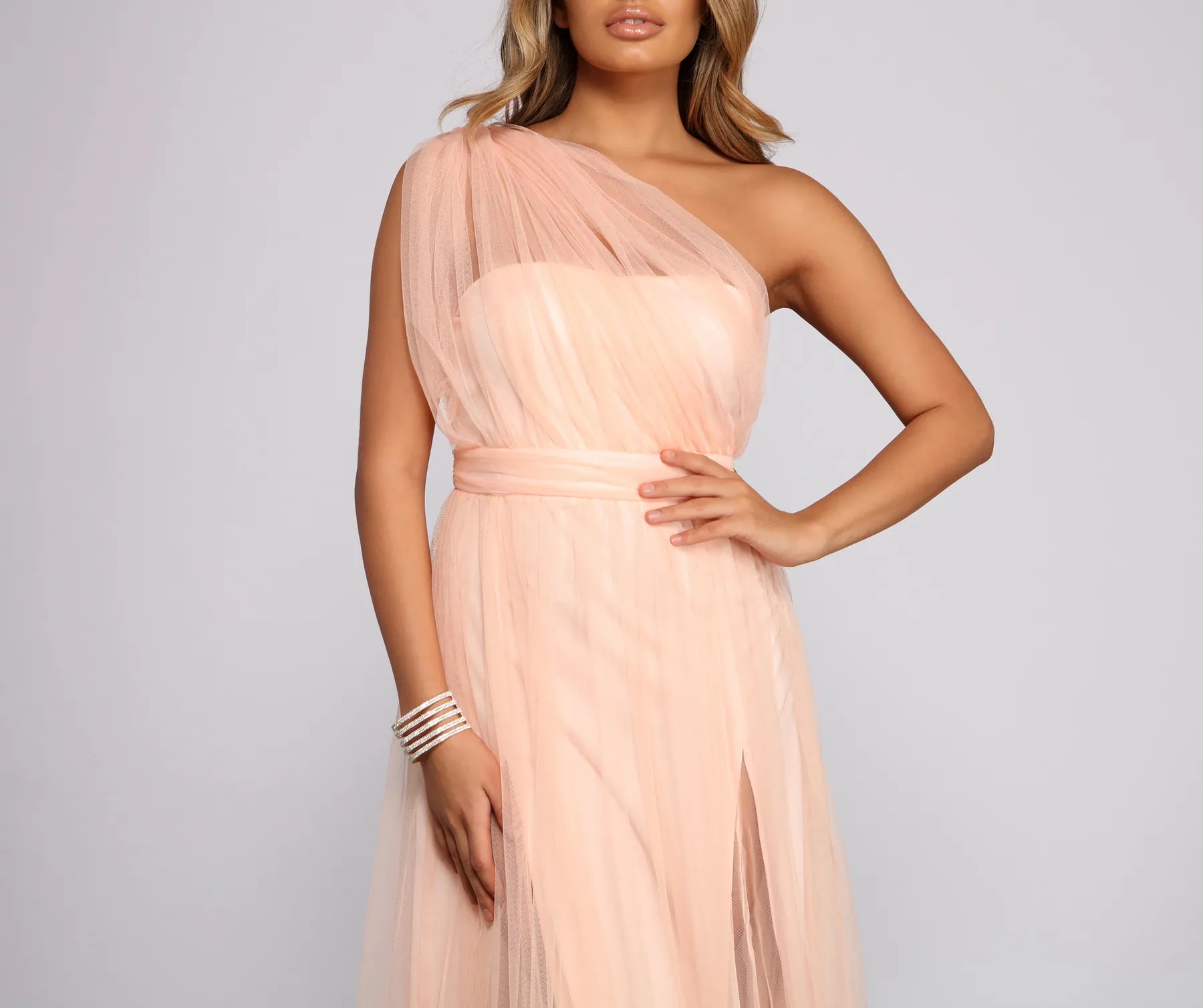 Rebecca Tulle A-Line Formal Dress