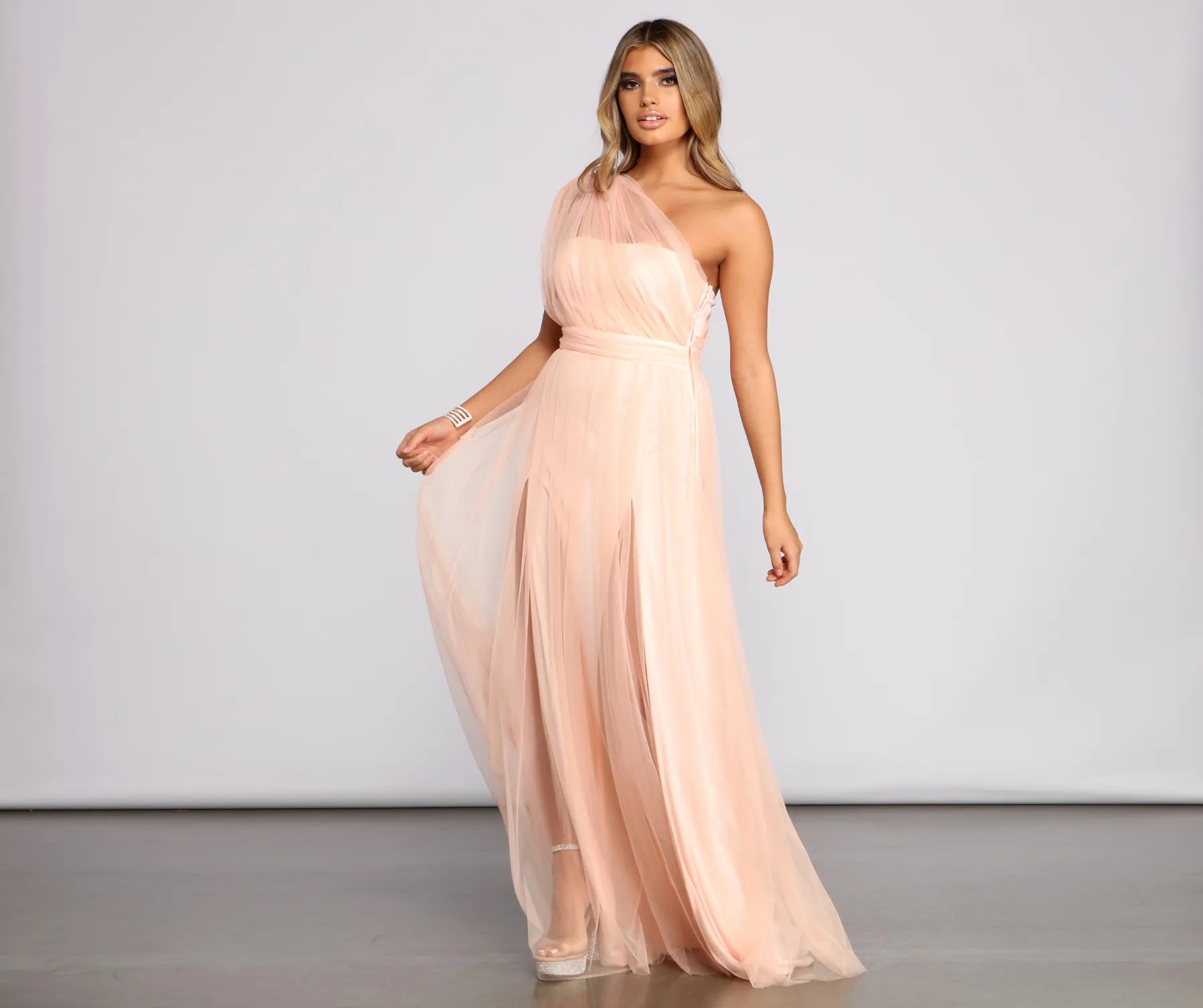 Rebecca Tulle A-Line Formal Dress