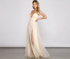 Chantal Formal Polka Dot A-Line Dress