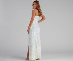 Lyla Formal One-Shoulder Sequin Dress