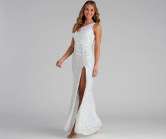 Lyla Formal One-Shoulder Sequin Dress