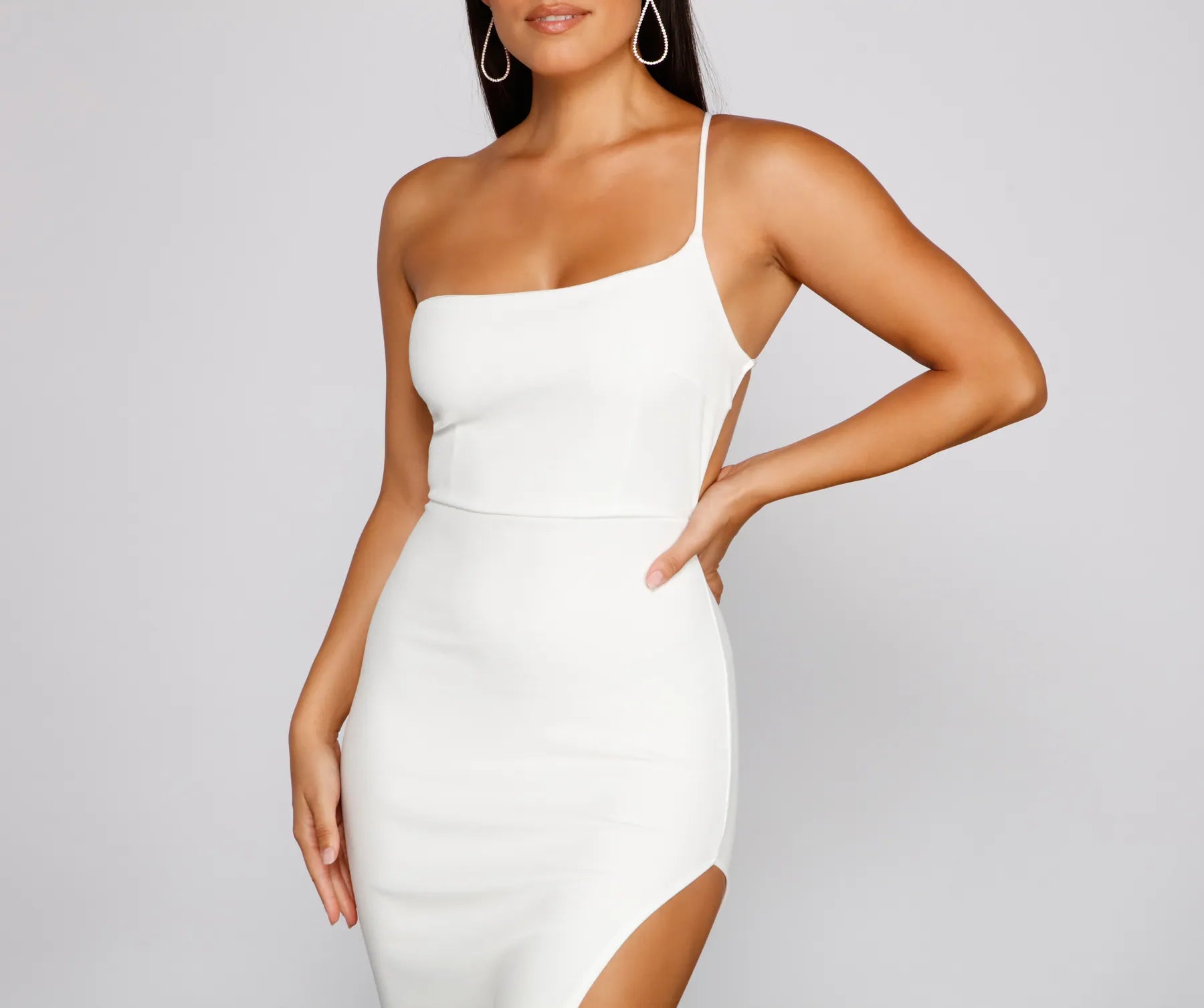 Alisha Asymmetrical One-Shoulder Formal Dress