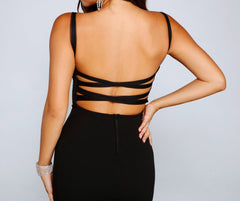 Presley Formal High Slit A-Line Dress