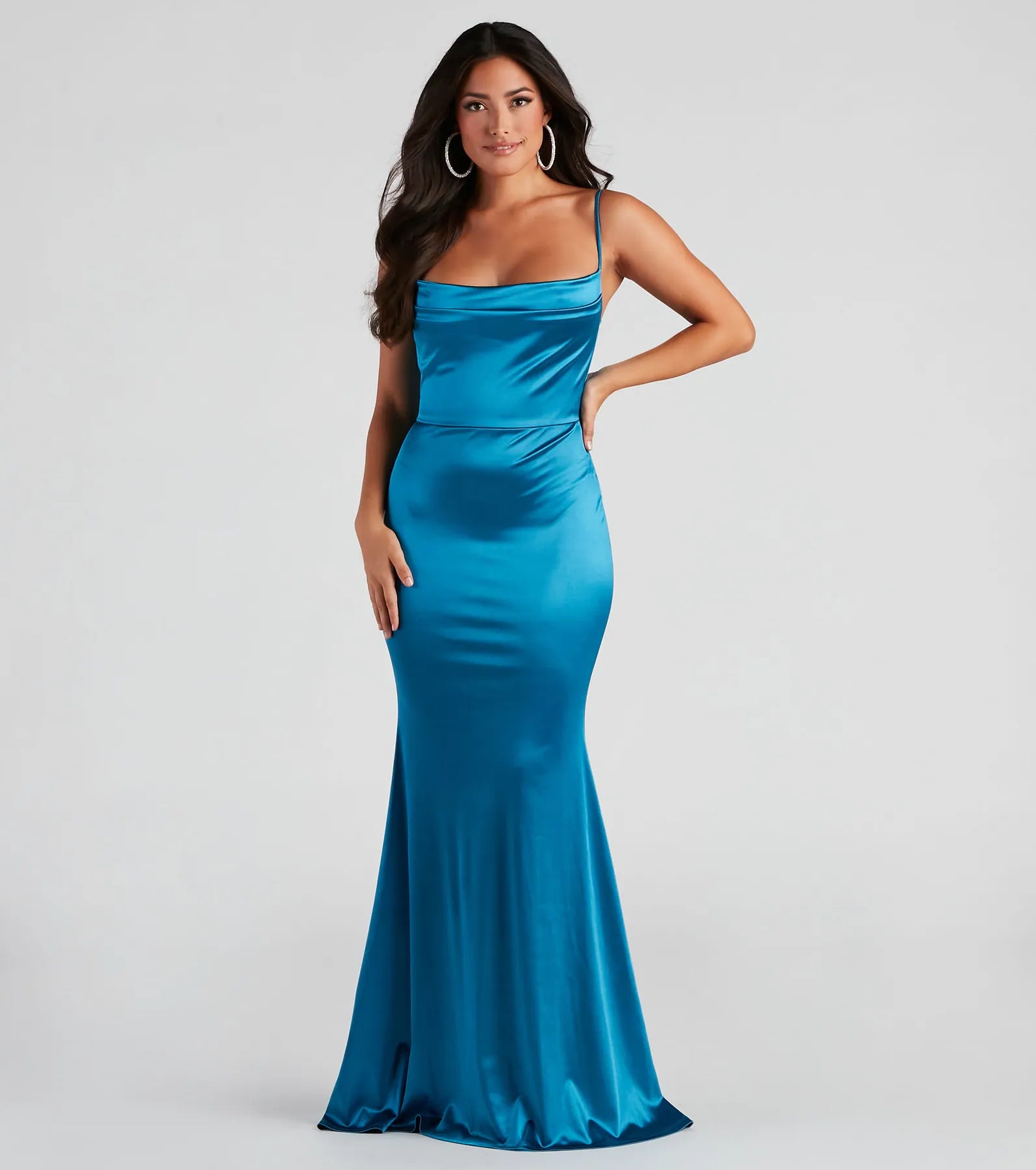 Nahla Formal Satin Mermaid Dress