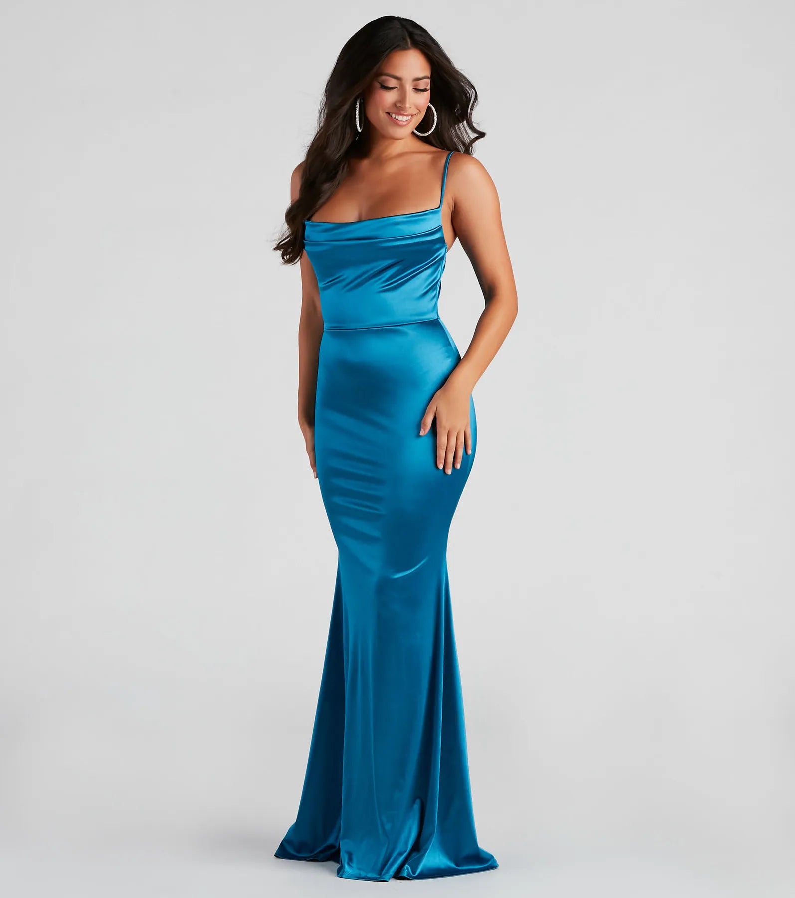 Nahla Formal Satin Mermaid Dress