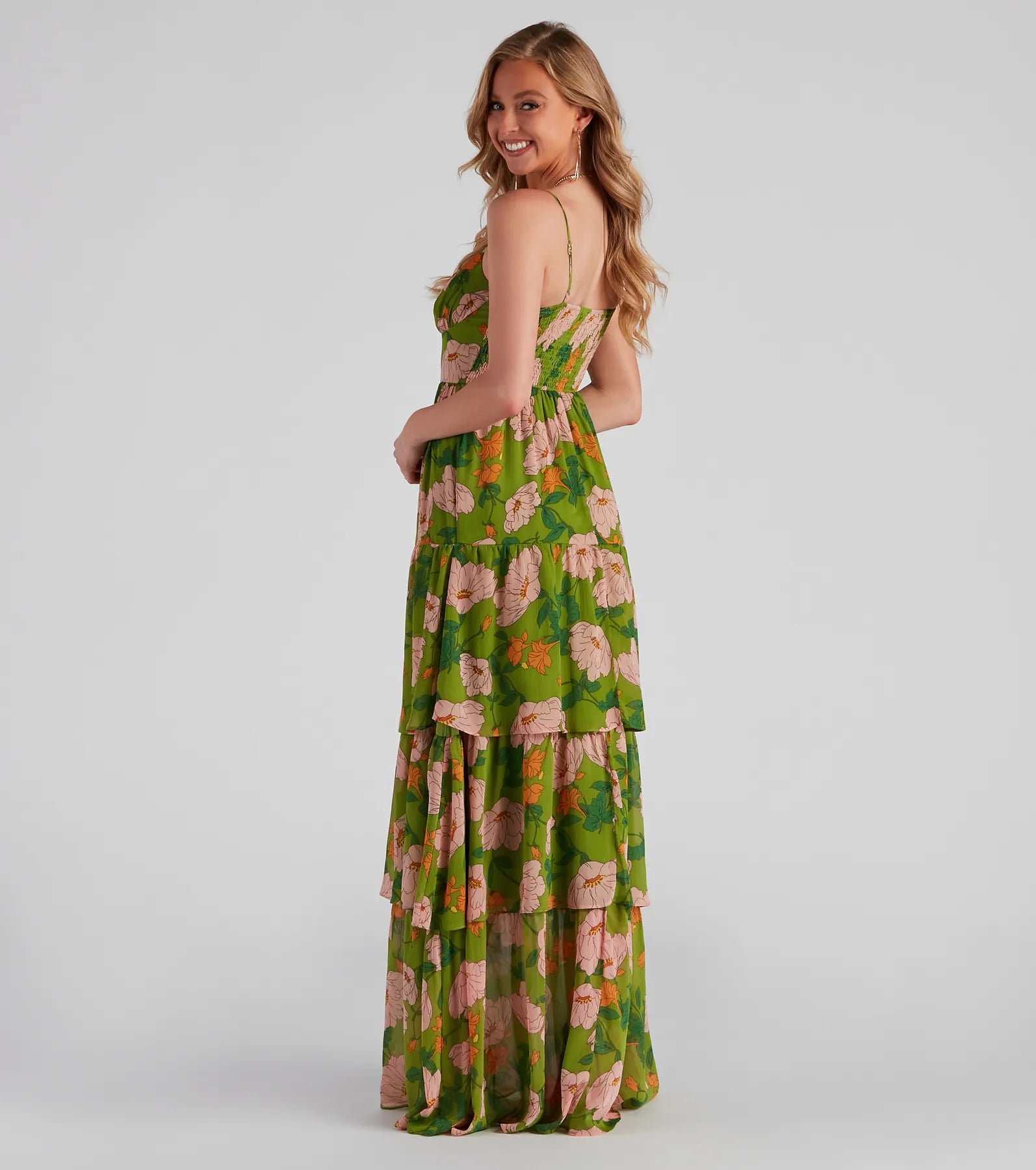 Valerie Tiered Floral Printed Dress