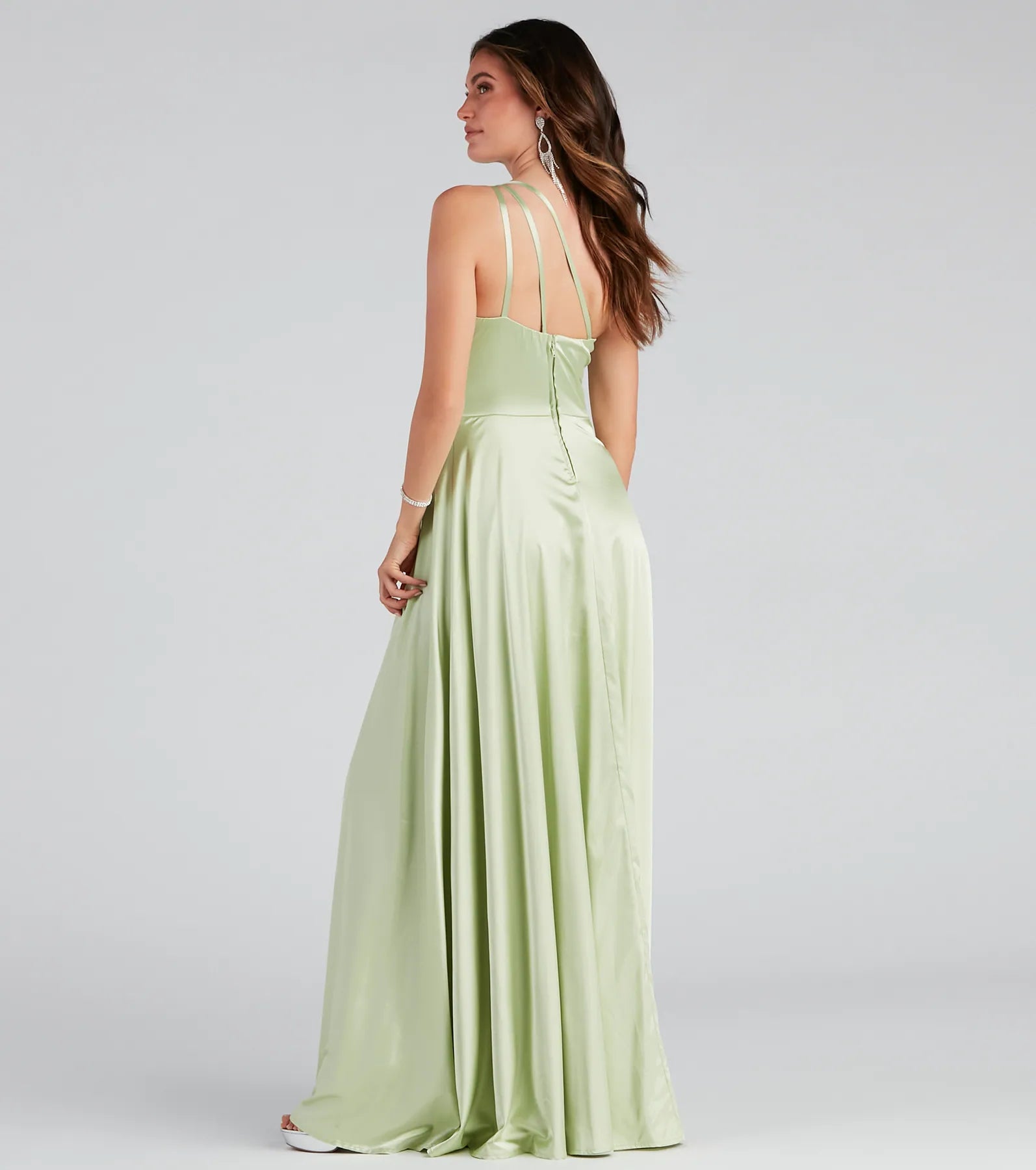 Dorothy Formal Satin A-Line Dress