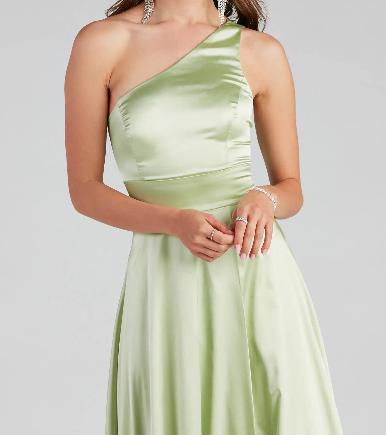 Dorothy Formal Satin A-Line Dress