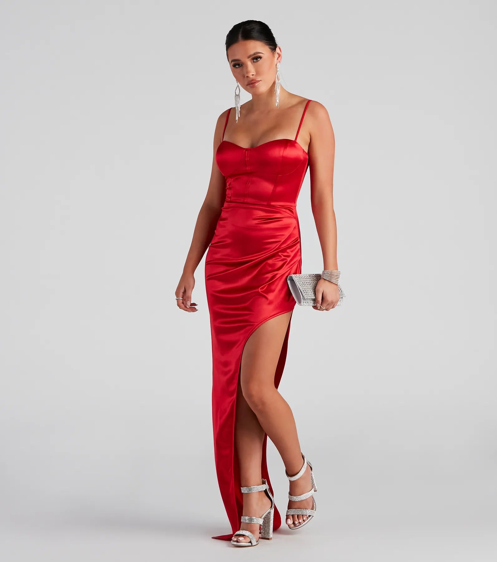 Berenice Formal Satin Corset Dress