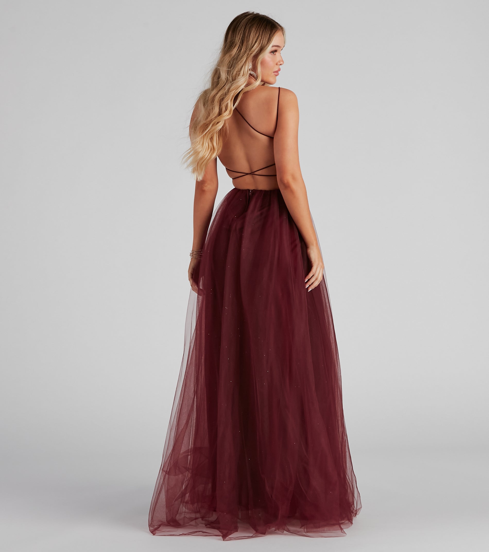 Ruby Embellished Formal Dress