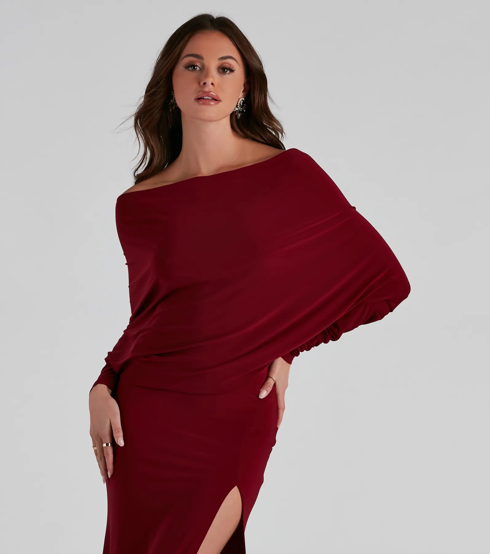 Holly Long Sleeve Formal Dress
