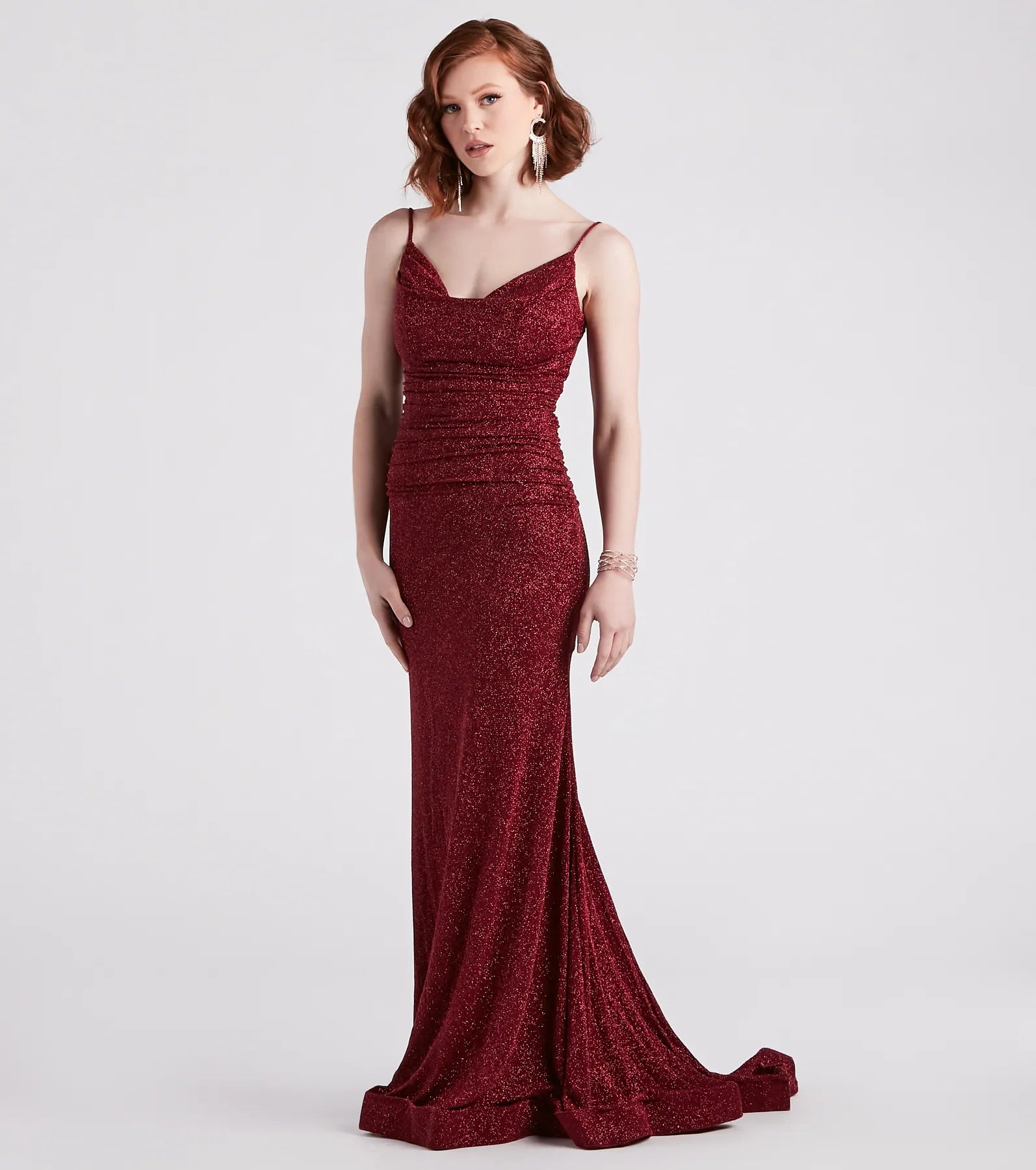 Shay Formal Lurex Glitter Dress