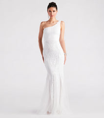 Hilary Formal Sequin One-Shoulder Mermaid Dress