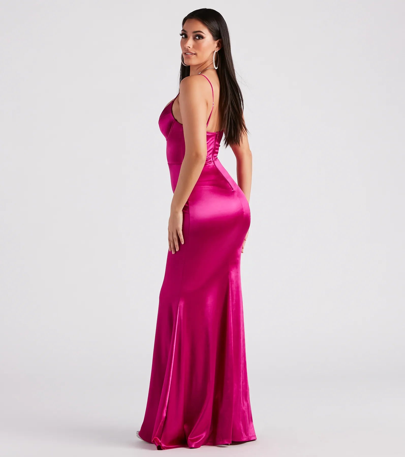 Penny Satin A-Line Formal Dress