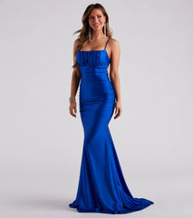 Martha Formal Satin Mermaid Long Dress